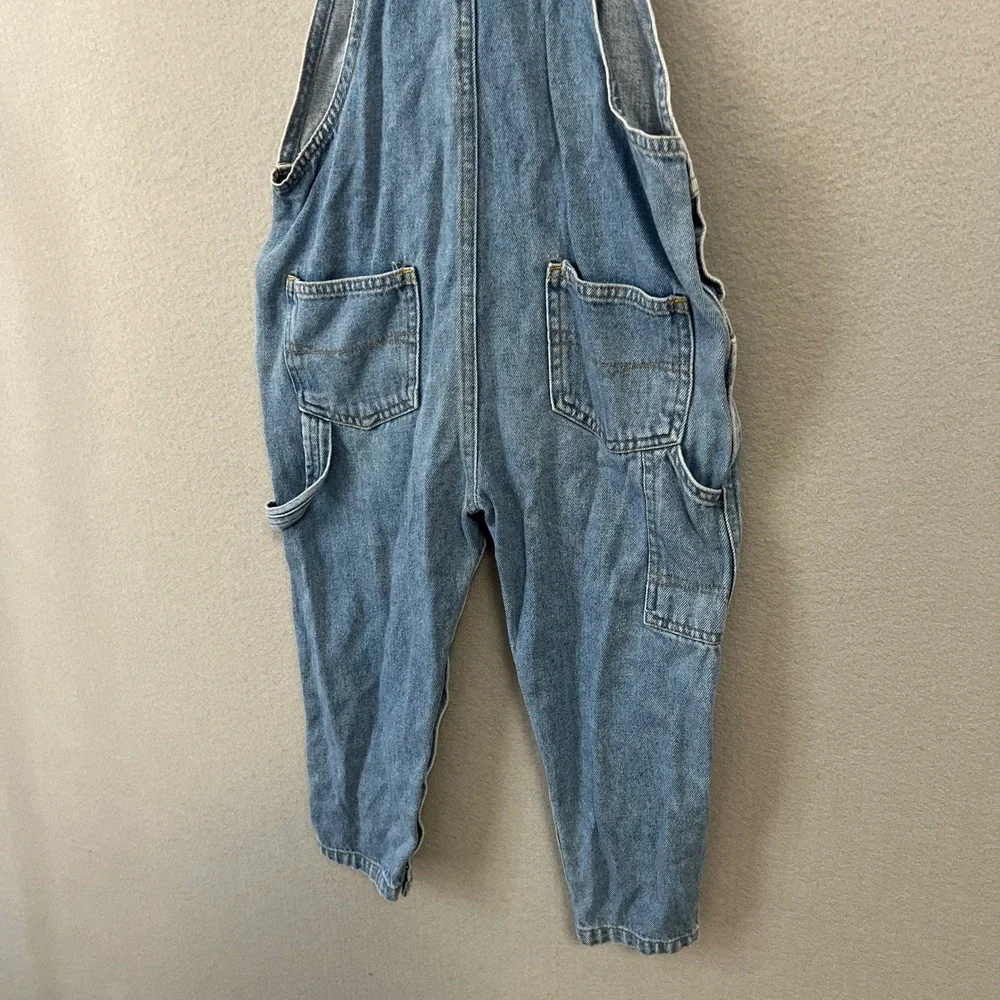 Vintage Sesame Street Overalls Kids 5T Blue Denim Muppets Big Bird Elmo Cookie